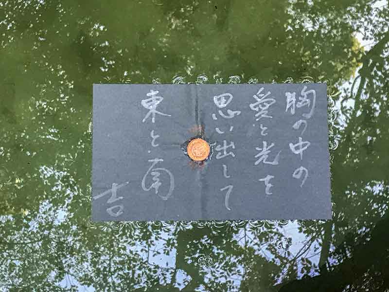八重垣神社・鏡の池の縁占い