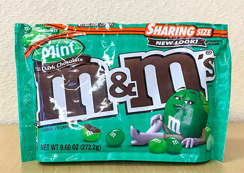 m&m's（エムアンドエムズ）のミントチョコレート