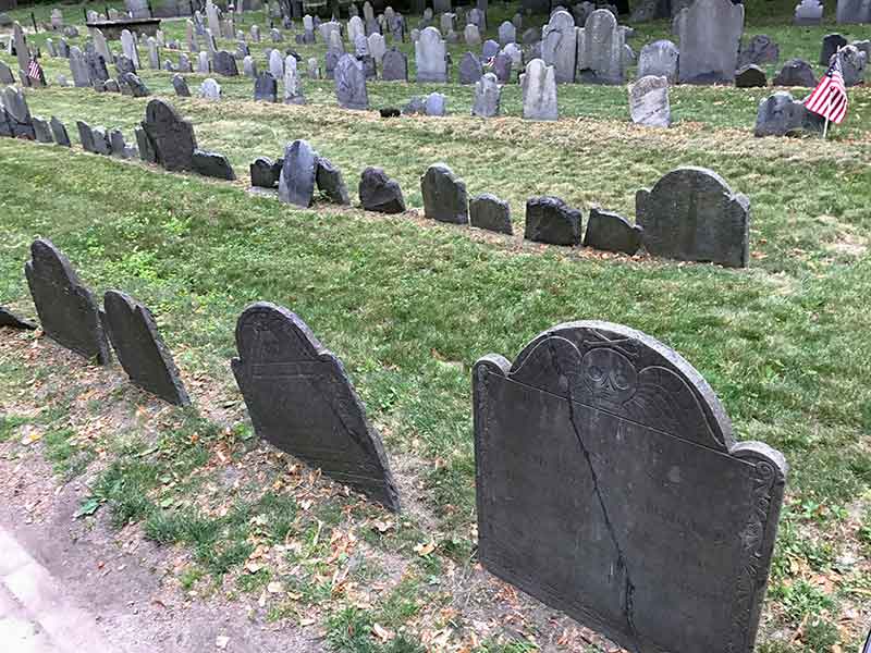 ボストン・フリーダムトレイル・グラナリー墓地（Granary Burying Ground）