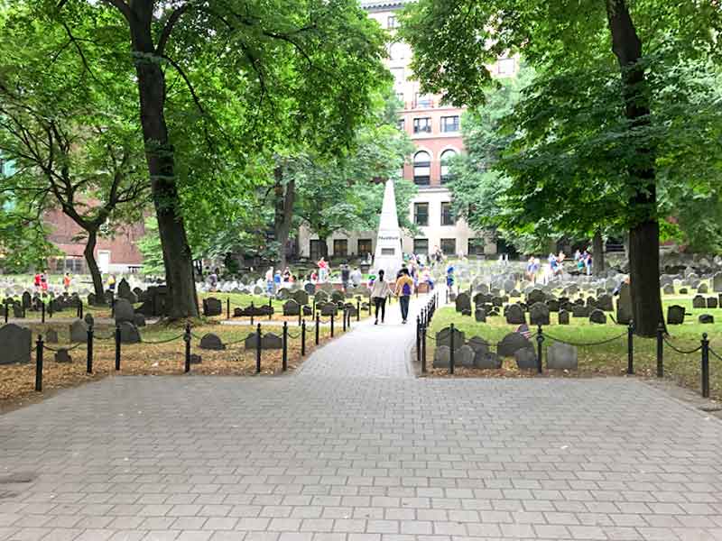 ボストン・フリーダムトレイル・グラナリー墓地（Granary Burying Ground）