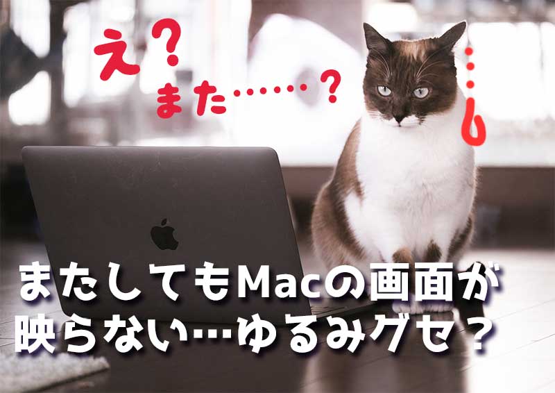 MacBookの画面が真っ暗で映らない