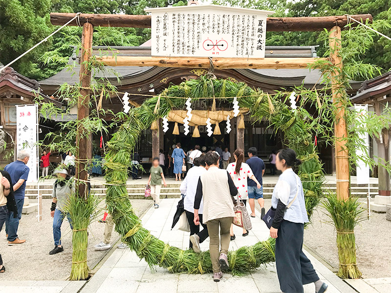 白山さんおついたち参り「夏越の大祓」