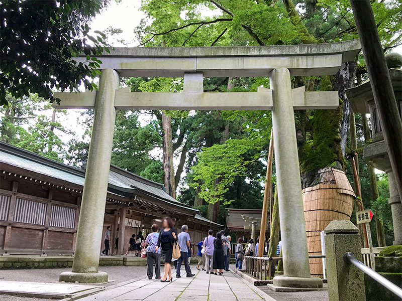 白山さんおついたち参り