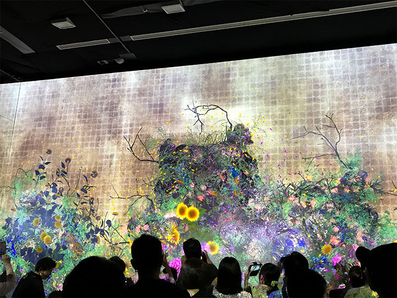 金沢21世紀美術館「チームラボ 永遠の海に浮かぶ無常の花」