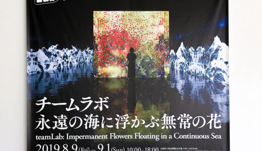 【展覧会】チームラボが金沢にやってきた！金沢21世紀美術館で『チームラボ 永遠の海に浮かぶ無常の花』を観てきたよ