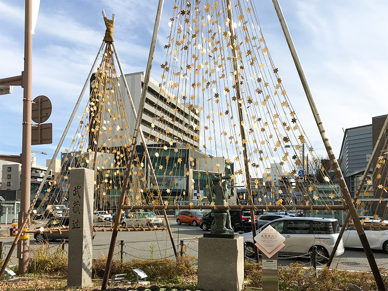 金箔雪吊り「金箔きらら」