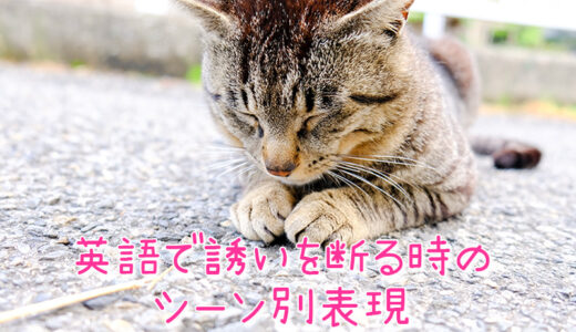 英語で誘いを断る時の様々なシーン別表現集