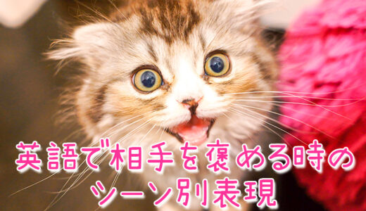 英語で相手を褒める時のシーン別表現集