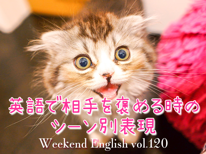 週末英語（weekend english）英語で相手を褒める