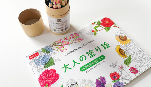 気分転換に100均で「大人の塗り絵」を買ってみた