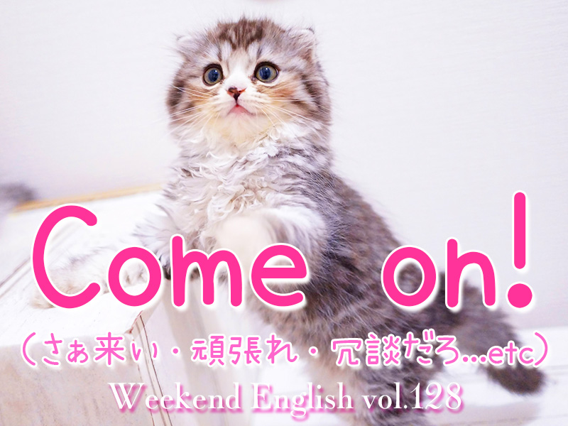 週末英語（weekend english）「come on」