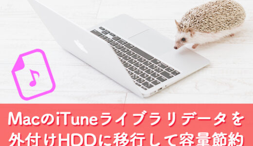 【Mac】iTuneライブラリのデータを外付けハードディスクに移動してMac本体の容量を節約