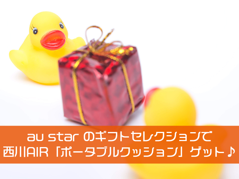 au star のギフトセレクションで西川エアーの「ポータブルクッション」をゲット