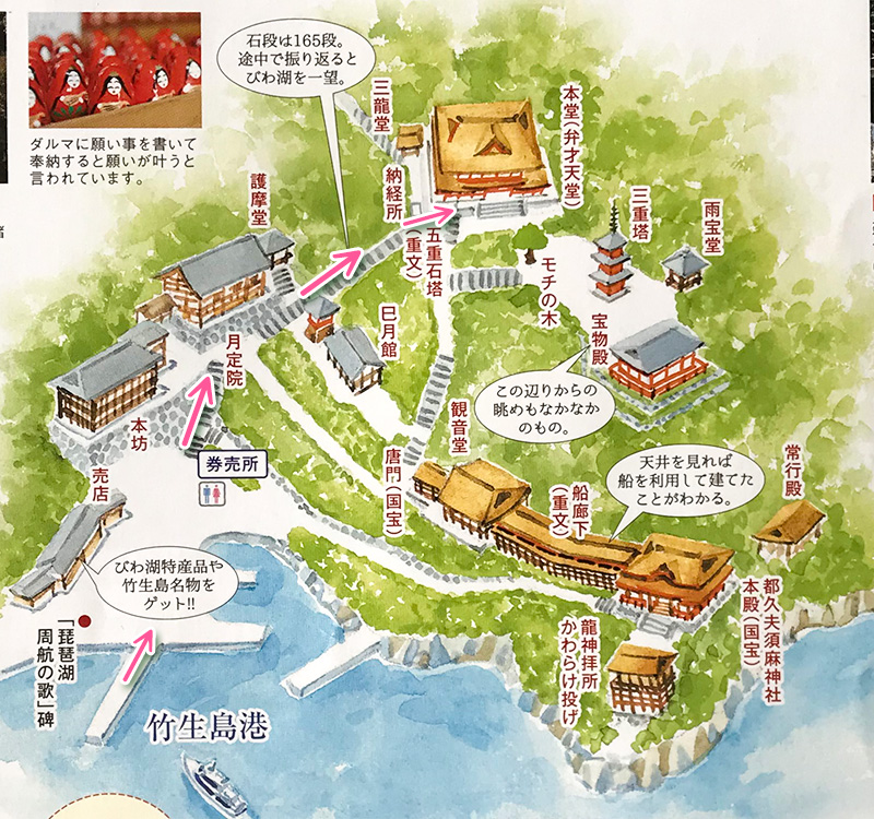 竹生島マップ