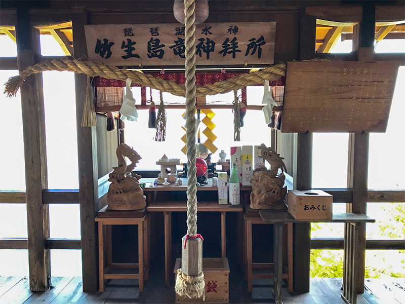 竹生島神社かわらけ投げ