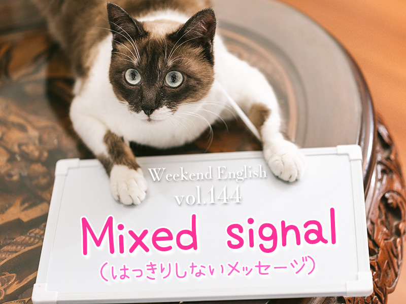 週末英語（weekend english）mixed signal「はっきりしないメッセージ」