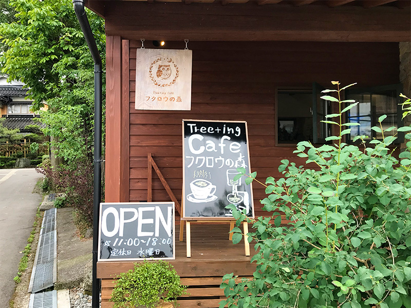 石川県野々市市「Tree+ing Cafeフクロウの森」