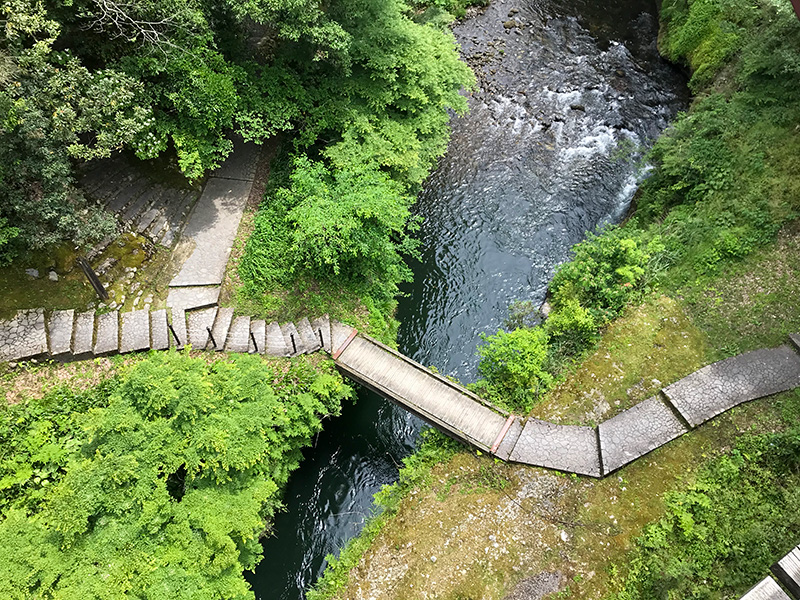 山中温泉鶴仙渓あやとり橋