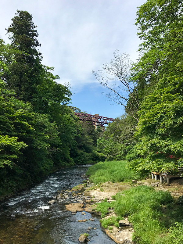 山中温泉鶴仙渓あやとり橋