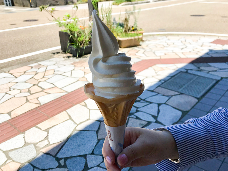 山中アイスストリート大吟醸ソフトクリーム