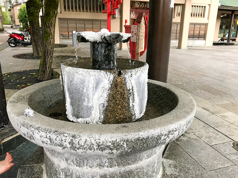 山中温泉足湯