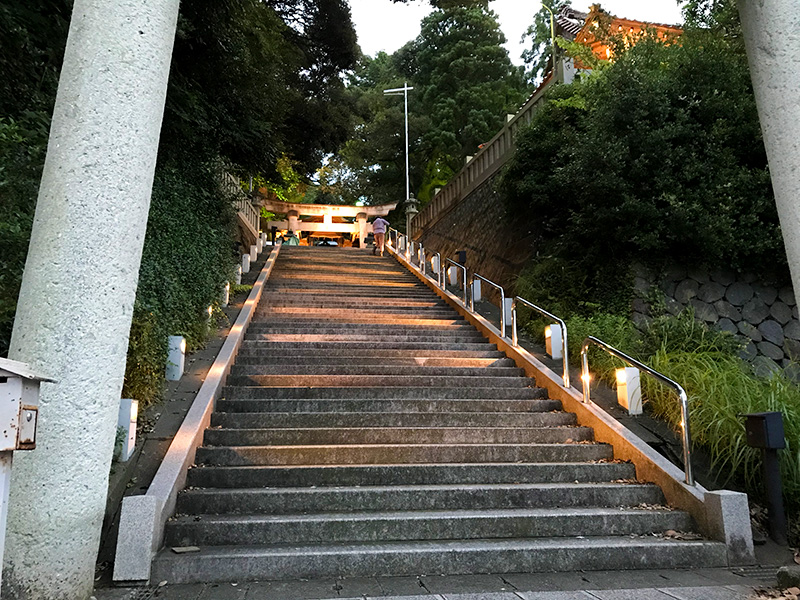 山代温泉ライトアップ服部神社