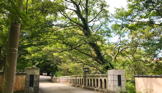 【加賀】山中温泉の名勝・鶴仙渓に架かる「黒谷橋」は芭蕉も訪れた優美な橋