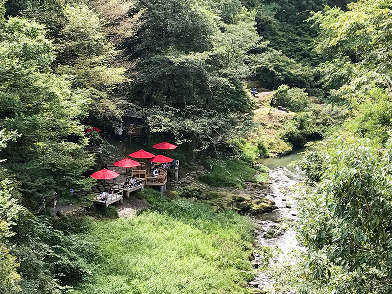 山中温泉鶴仙渓川床