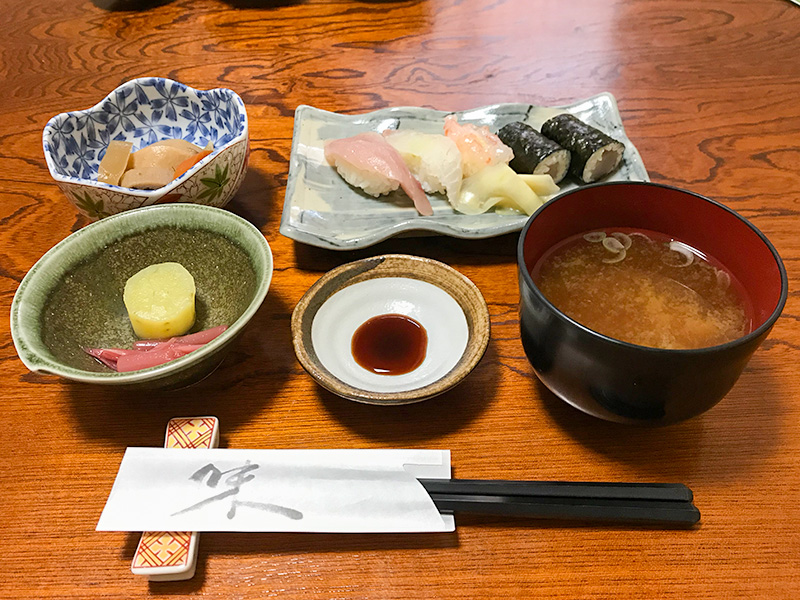 山中温泉「寿司源」ランチ