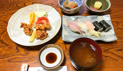 【加賀ランチ】山中温泉の「寿し源」さんでミニ寿しランチセットをいただく♪