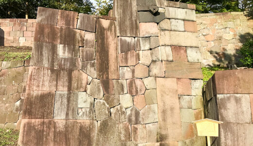 【金沢】石垣の基本カチ無視の玉泉院丸庭園にある「色紙短冊積石垣」はアートを追求した石垣