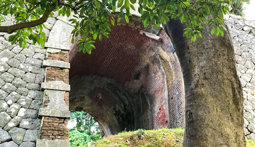 【金沢城めぐり】金沢城の石垣にある「レンガ造りのトンネル」は旧陸軍によって造られたもの