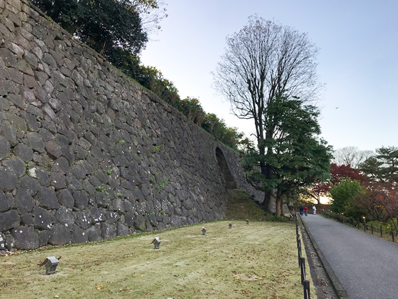 金沢城旧陸軍レンガ造りのトンネル