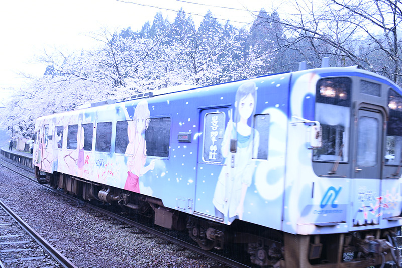 能登さくら駅（鹿島駅）花咲くいろは号