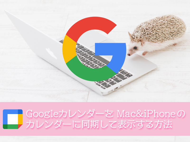 GoogleカレンダーをMac と iPhone のカレンダーに同期して表示する方法