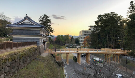 【金沢城めぐり】玉泉院丸鼠多門続櫓台石垣からみた鼠多門