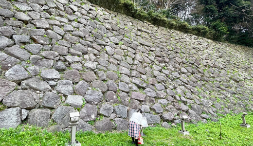 【金沢城めぐり】石垣を継ぎ足した跡が見える「申酉櫓下の石垣」