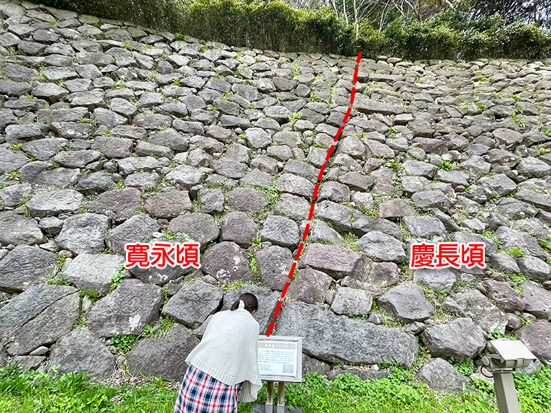 金沢城・申酉櫓下の石垣