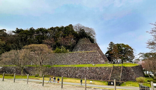 【金沢城石垣めぐり】4段に積み上がった「本丸南面の高石垣」は元々22メートル以上という聳え立つ石垣だった