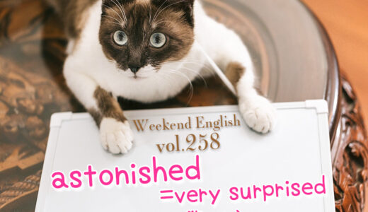 【週末英語#258】「surprised」よりさらに驚いた時は「astonished」