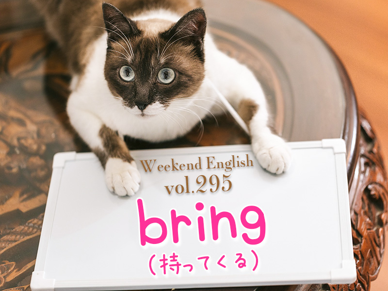 bring：持ってくる