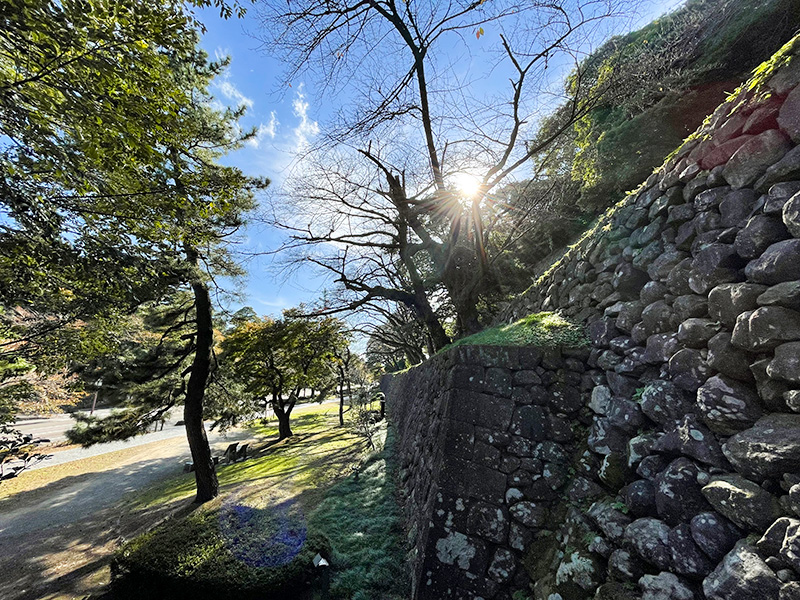 金沢城・東の丸東面の石垣