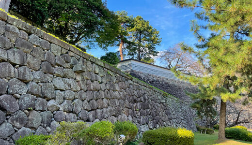 【金沢城石垣めぐり】金沢城創建時の石垣が残る「東の丸東面の石垣」