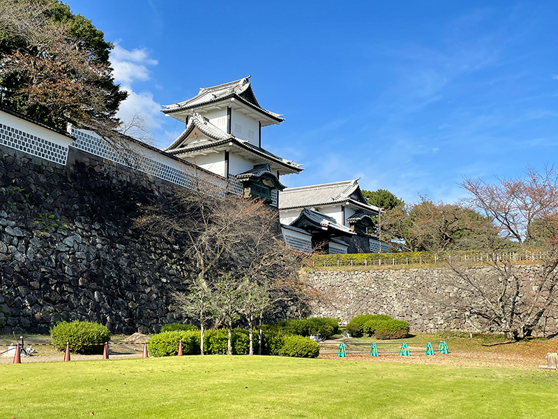 金沢城・三の丸東面の石垣