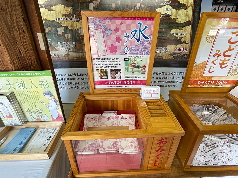 白山神社　水みくじ